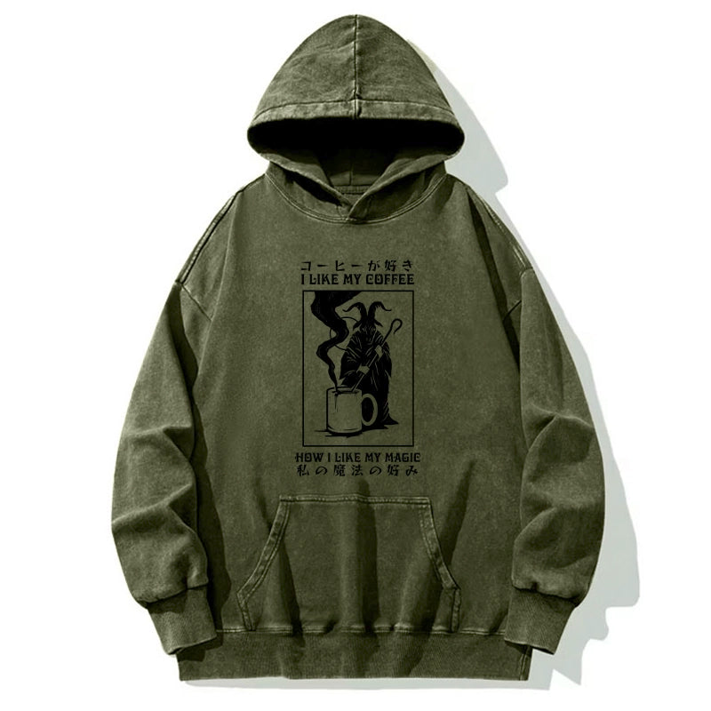 Tokyo-Tiger I Like My Coffee Washed Hoodie