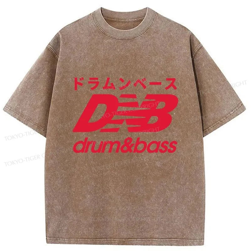 Tokyo-Tiger Drum And Bass Japan Washed T-Shirt