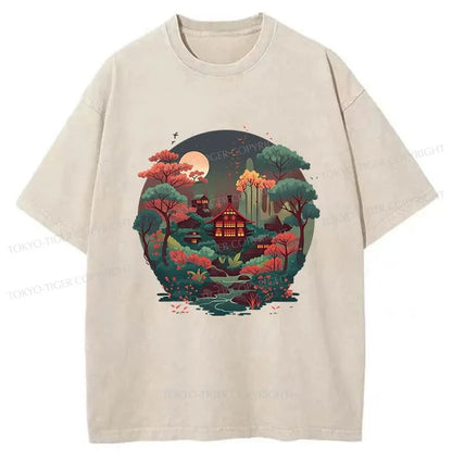 Tokyo-Tiger Japanese Village Washed T-Shirt