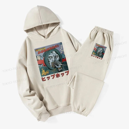 Tokyo-Tiger Mf Doom Japan Fleece Lined Hoodie Set