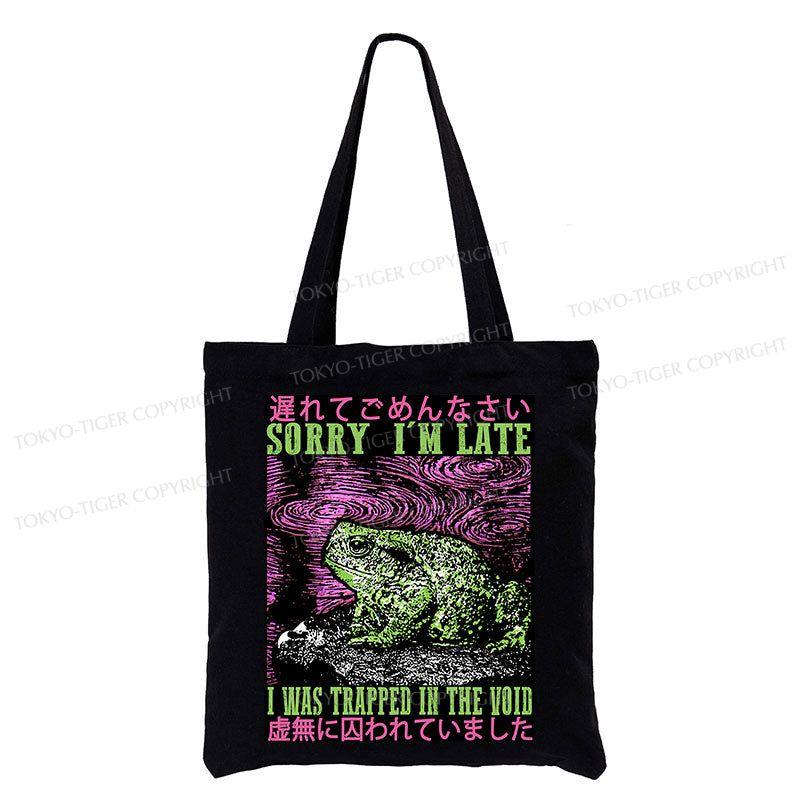 Tokyo-Tiger Frogs Trapped In The Void Tote Bag