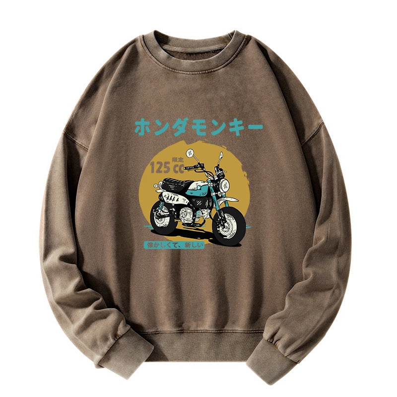 Tokyo-Tiger Honda Motorcycle Japanese Washed Sweatshirt