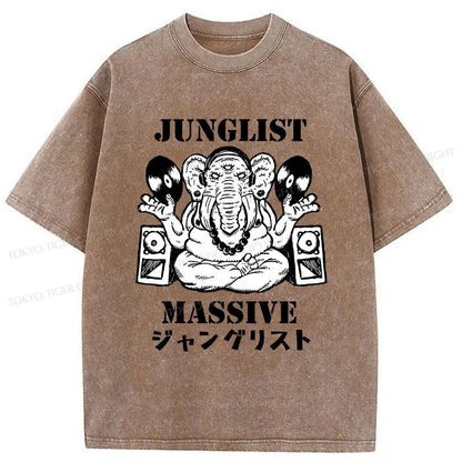 Tokyo-Tiger Junglist Massive Washed T-Shirt