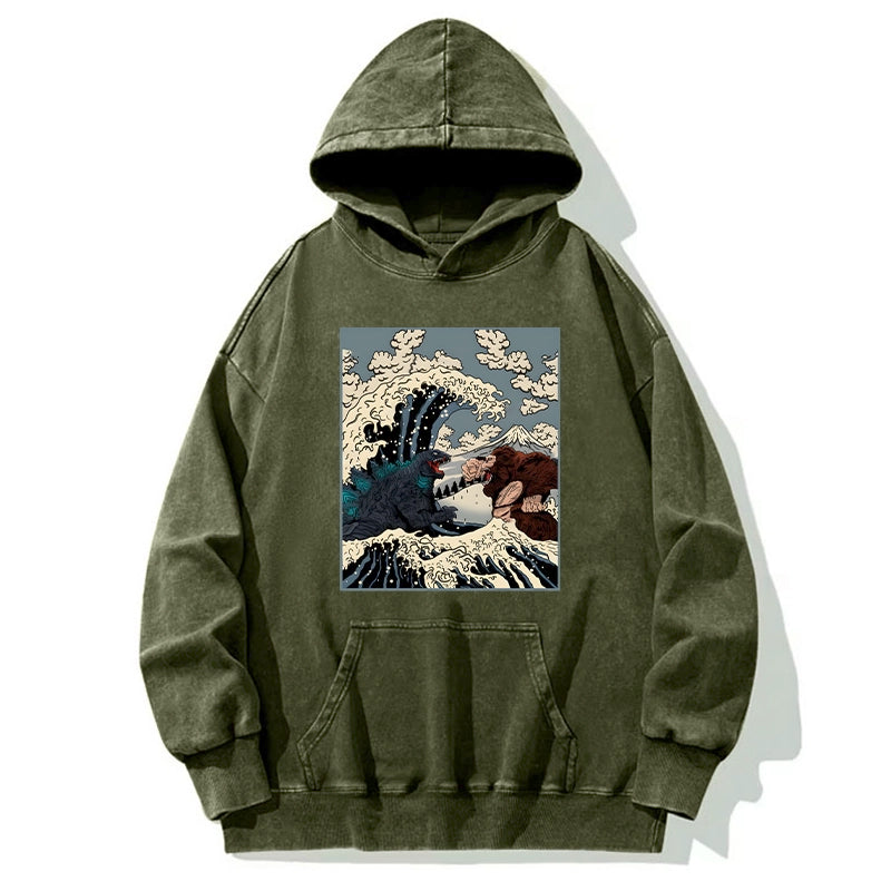 Tokyo-Tiger The Great Fight Washed Hoodie