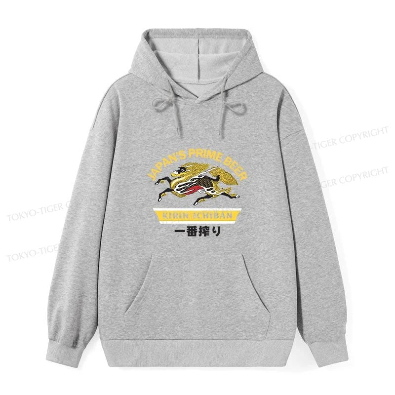 Tokyo-Tiger Kirin Ichiban Beer Logo Japanese Classic Hoodie