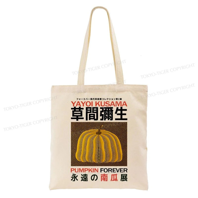 Tokyo-Tiger Forever Pumpkin Exhibition Japanese Tote Bag