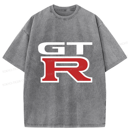 Tokyo-Tiger GTR Logo Japanese Washed T-Shirt