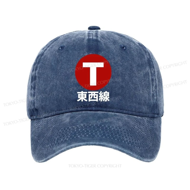 Tokyo-Tiger Tozai Line Kyoto Washed Cap