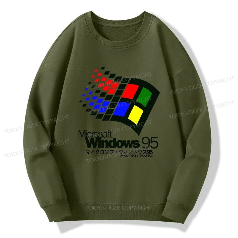 Tokyo-Tiger Windows 95 Logo Sweatshirt