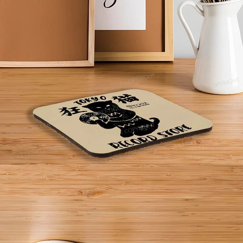 Tokyo-Tiger Tokyo Record Store Cat CD Coaster