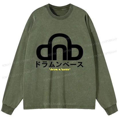 Tokyo-Tiger DNB Japan Washed Long Sleeve T-Shirt