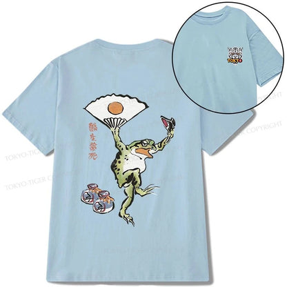 Tokyo-Tiger Dancing Frog Japanese Front Back Classic T-Shirt