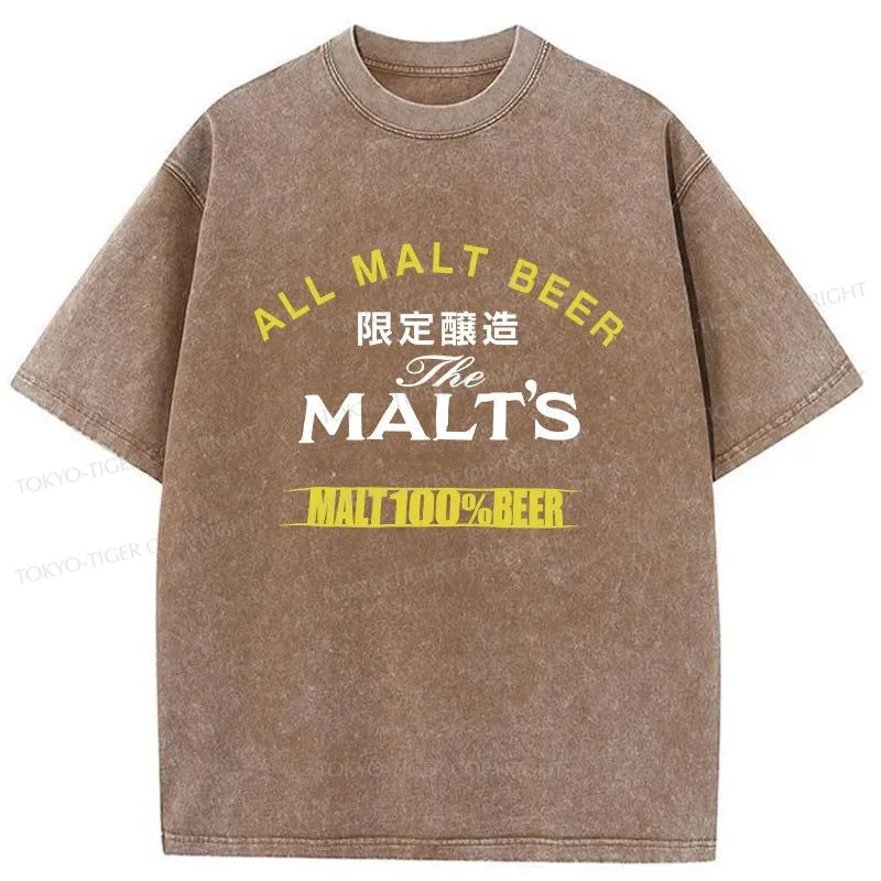 Tokyo-Tiger Malt Beer Japan Washed T-Shirt