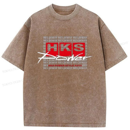 Tokyo-Tiger HKS Power Washed T-Shirt