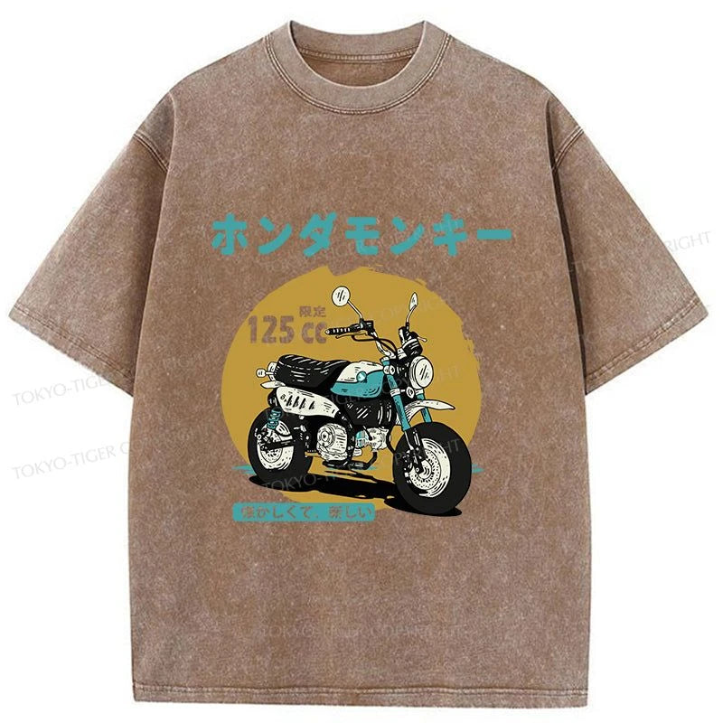 Tokyo-Tiger Honda Motorcycle Japanese Washed T-Shirt