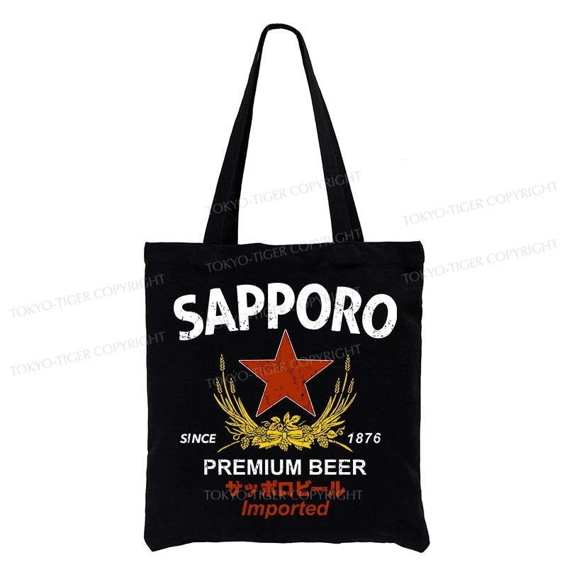 Tokyo-Tiger Sapporo Beer Essential Tote Bag