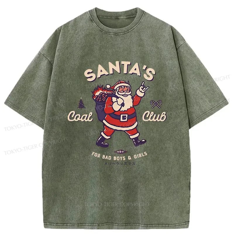 Tokyo-Tiger Santa's Coal Club Japan Washed T-Shirt