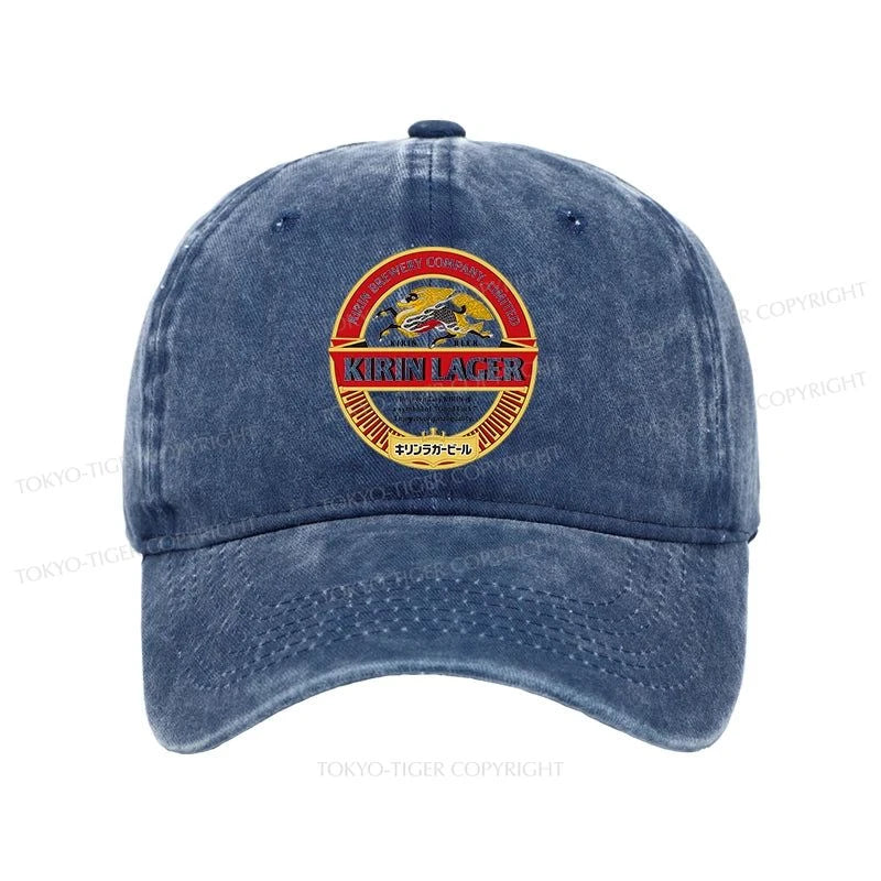 Tokyo-Tiger Kirin Ichiban Beer Logo Japan Washed Cap