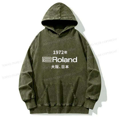 Tokyo-Tiger 1972 Roland Osaka Japan Washed Hoodie