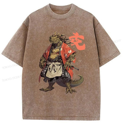 Tokyo-Tiger Japanese Mythology Creature Washed T-Shirt