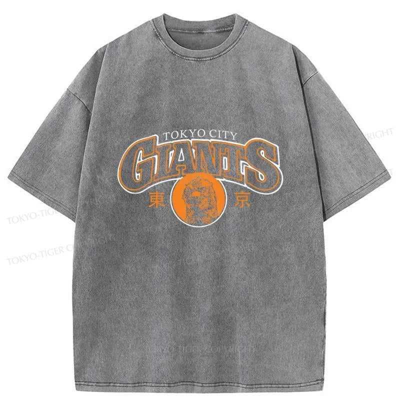 Tokyo-Tiger Tokyo City Giants Washed T-Shirt