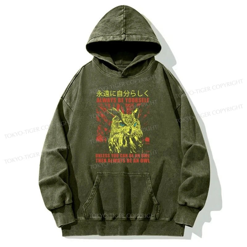 Tokyo-Tiger Always Be Yourself Japanese Washed Hoodie