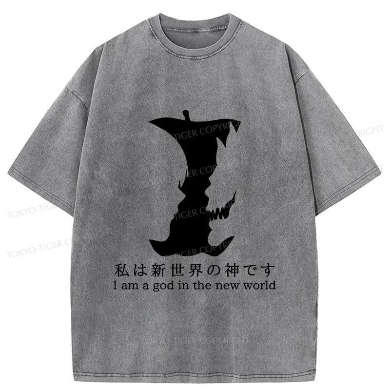 Tokyo-Tiger Death Note Logo Washed T-Shirt