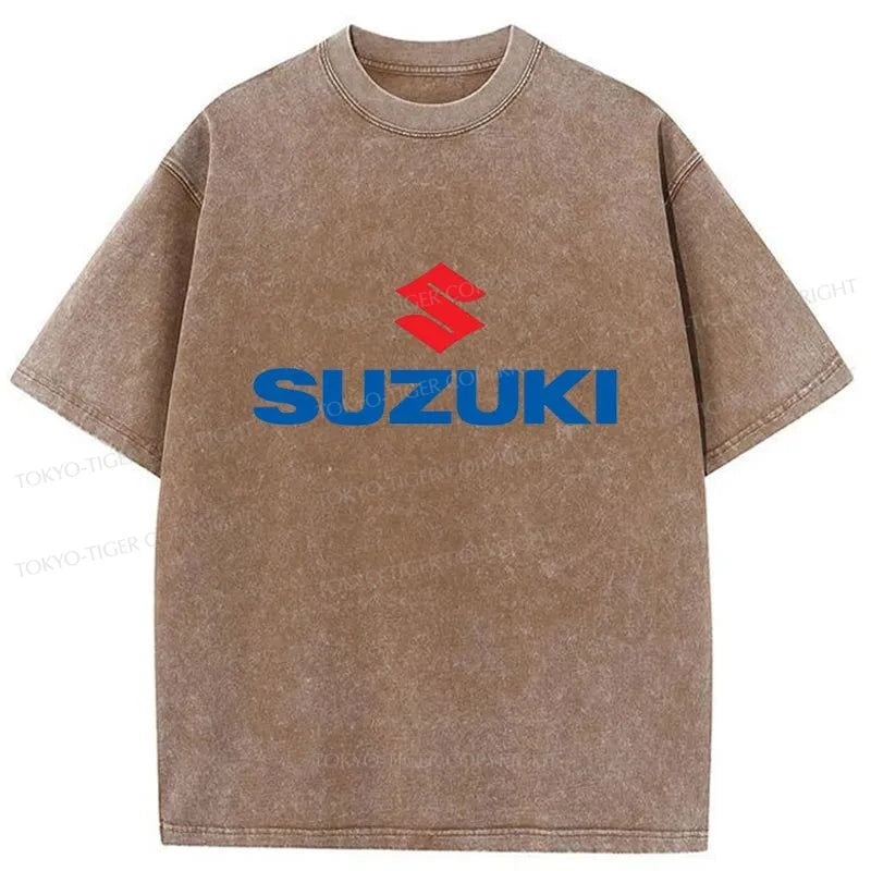 Tokyo-Tiger Suzuki Logo Japan Washed T-Shirt