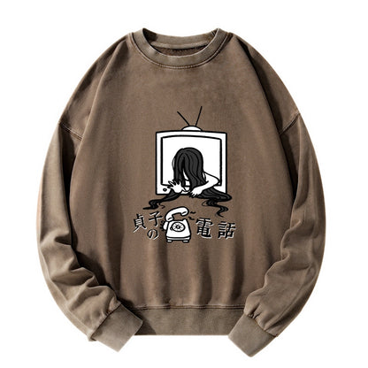 Tokyo-Tiger The Ring Sadako Washed Sweatshirt