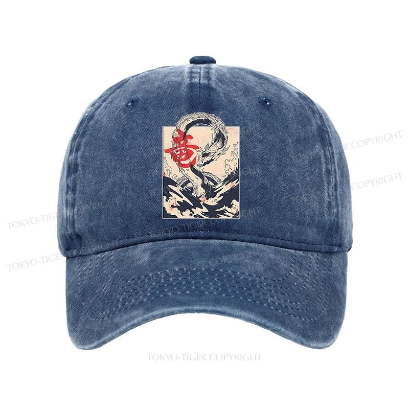 Tokyo-Tiger Sea Dragon Japanese Washed Cap