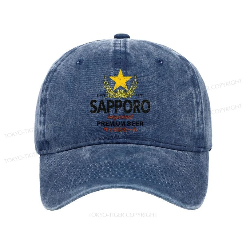 Tokyo-Tiger Sapporo Beer Star Japanese Washed Cap