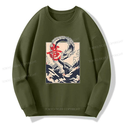 Tokyo-Tiger Sea Dragon Japanese Sweatshirt