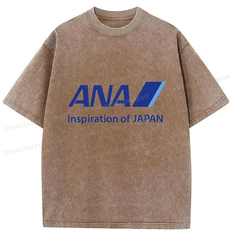 Tokyo-Tiger All Nippon Airways Washed T-Shirt