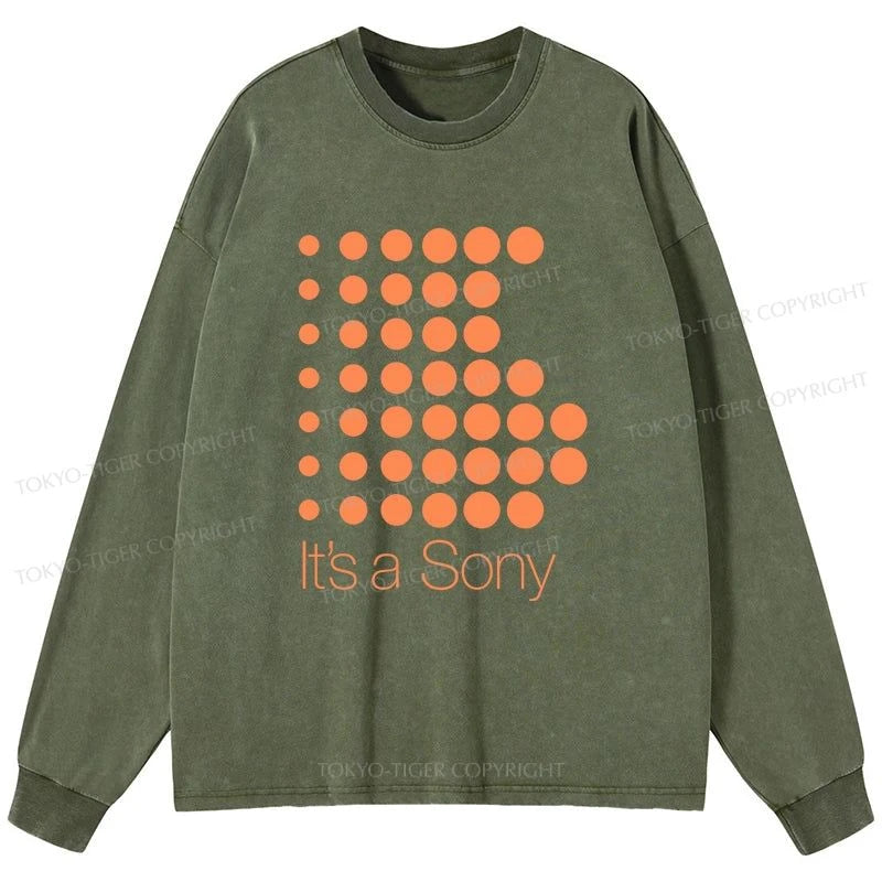 Tokyo-Tiger It's A Sony Washed Long Sleeve T-Shirt