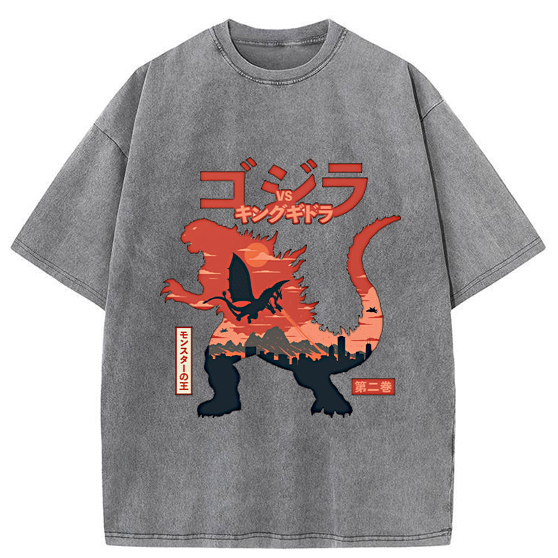 Tokyo-Tiger King of the Monsters Washed T-Shirt