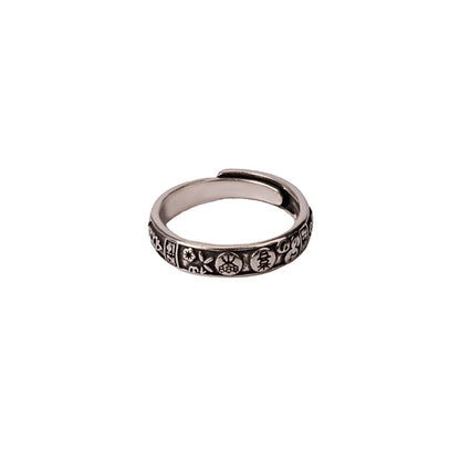 Tokyo-Tiger Joy Kanji Ethnic Style Ring