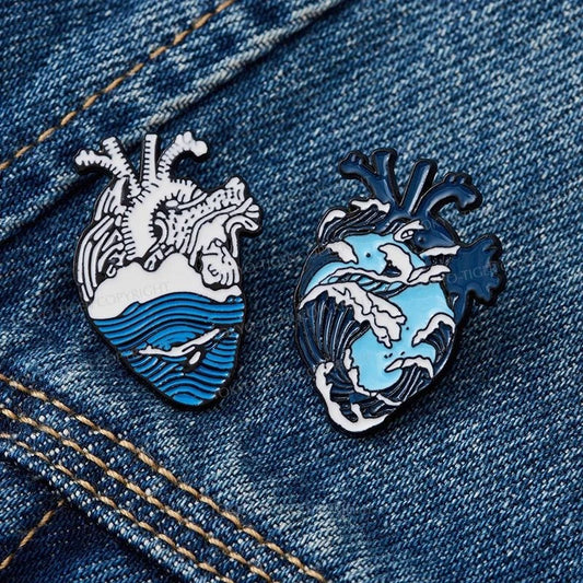 Tokyo-Tiger Kanagawa Heart Japanese Pin