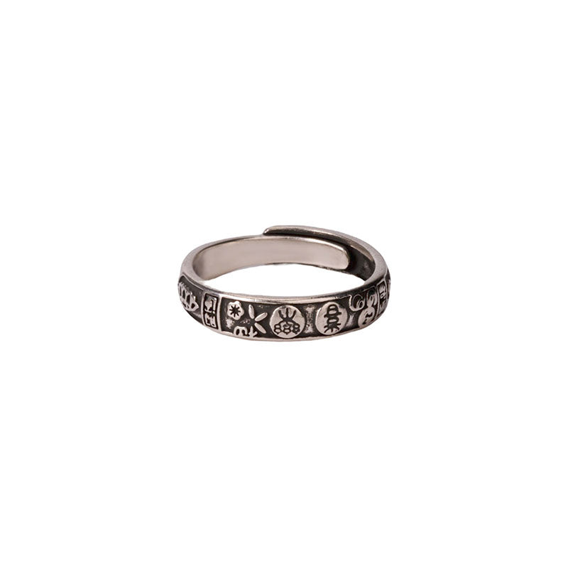 Tokyo-Tiger Joy Kanji Ethnic Style Ring