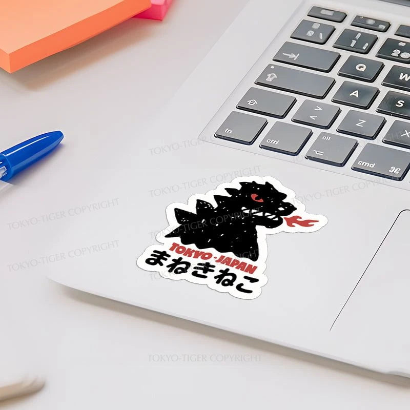 Tokyo-Tiger Japanese Fortune Cat Sticker