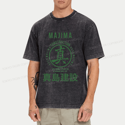 Tokyo-Tiger Majima Construction Japanese Washed T-Shirt