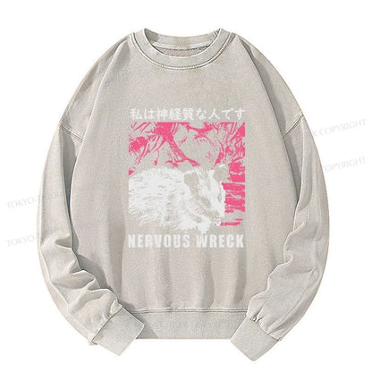 Tokyo-Tiger Nervous Wreck Washed Sweatshirt