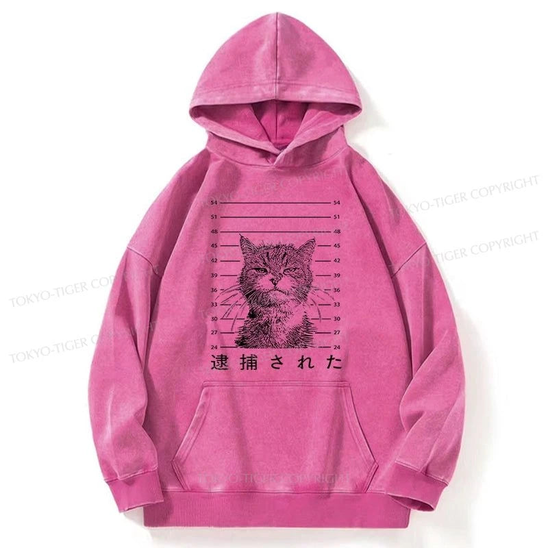 Tokyo-Tiger Cat That Was Arrested Washed Hoodie