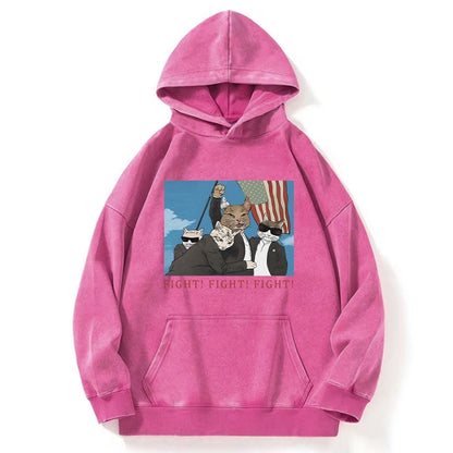 Tokyo-Tiger The Great Fight Cat Washed Hoodie