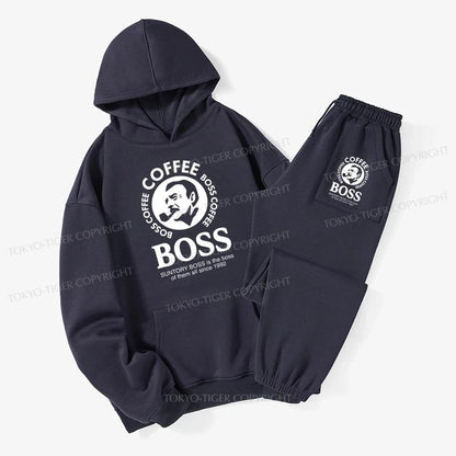 Tokyo-Tiger Boss Is The Boss Of Them All Fleece Lined Hoodie Set