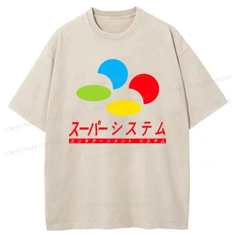 Tokyo-Tiger Super Kanji System Washed T-Shirt