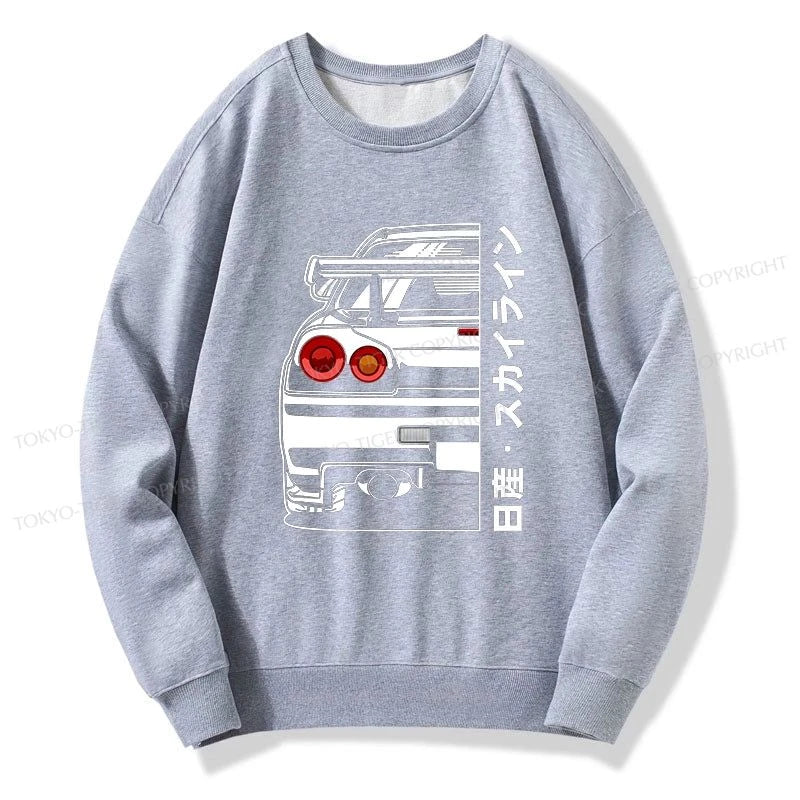 Tokyo-Tiger Nissan Skyline GTR R34 Sweatshirt