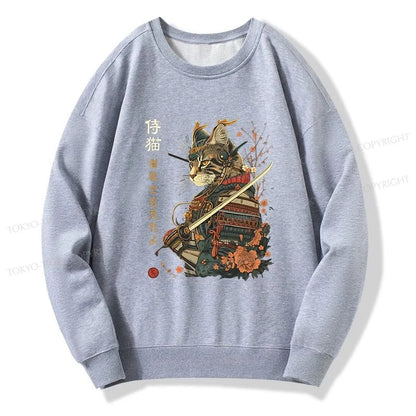 Tokyo-Tiger Cat Samurai Japanese Art Sweatshirt