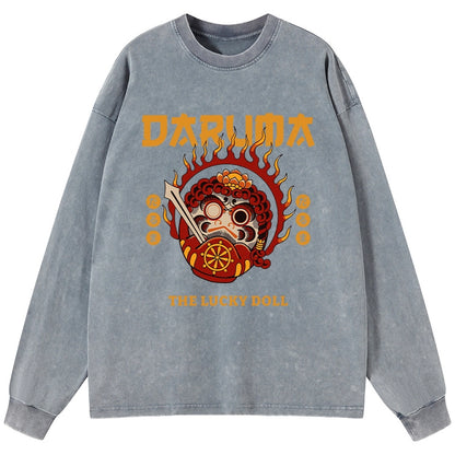 Tokyo-Tiger The Lucky Doll Washed Long Sleeve T-Shirt