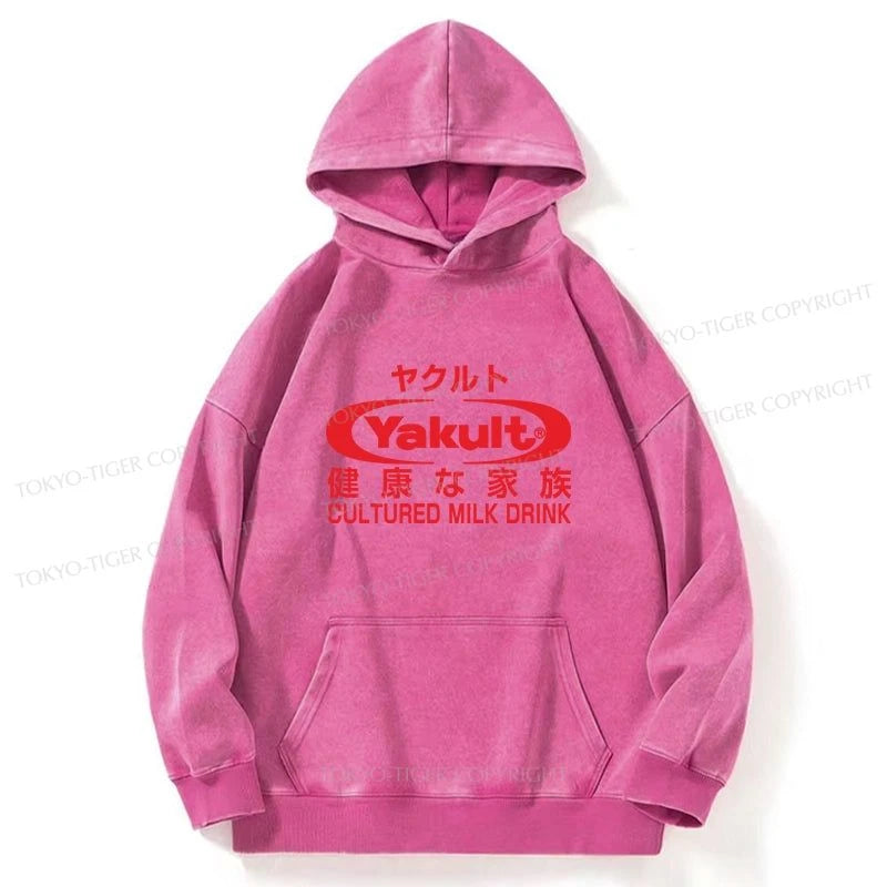 Tokyo-Tiger Yakult Logo Washed Hoodie