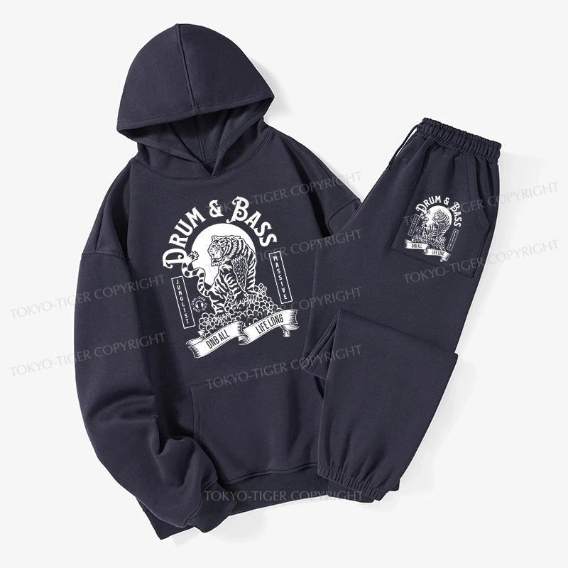 Tokyo-Tiger Drum & Bass Tiger Fleece Lined Hoodie Set